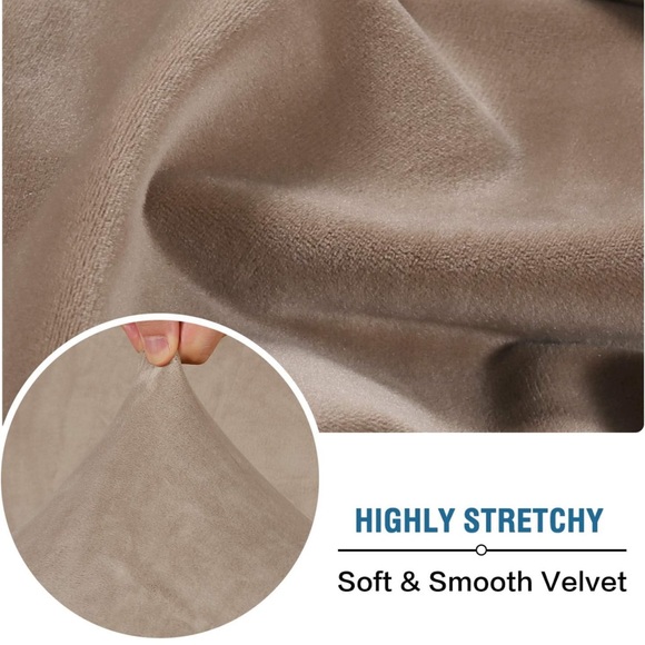 10 velvet washable one size fits all couch chair cushion covers - Picture 5 of 8